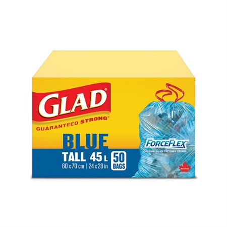Sacs à recyclage bleus