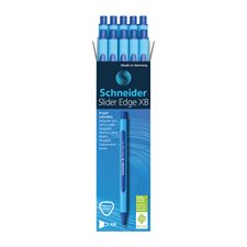 Stylos à bille Slider Edge Large, boîte de 10 bleu