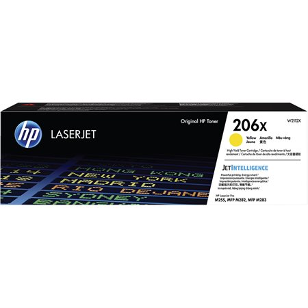 Cartouche de toner à haut rendement HP 206X jaune