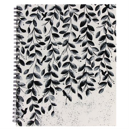 Cahier de notes noir et blanc