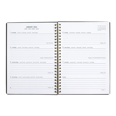 Celebrate Weekly / Monthly Planner (2025) black