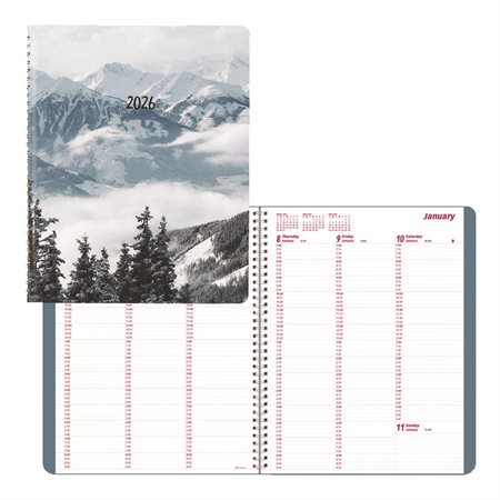 Agenda hebdomadairel Montagnes (2026) Montagnes de neige