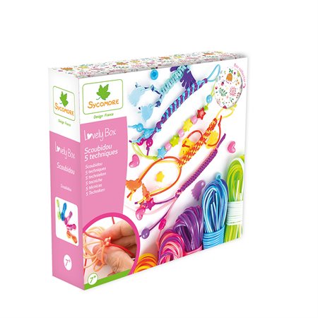 Lovely Box - Petit modèle 5 techniques de Scoubidou