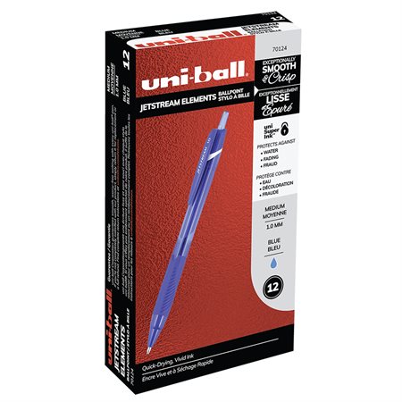 Jetstream Elements Ballpoint Pens Box of 12 blue ink