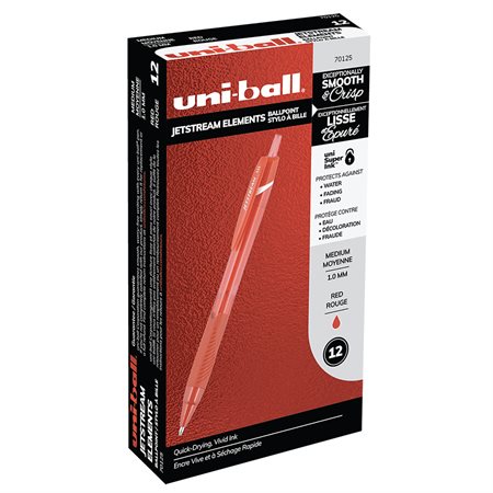 Jetstream Elements Ballpoint Pens Box of 12 red ink