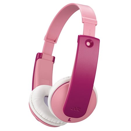 Casque d'écoute sans fil pour enfants rose et violet