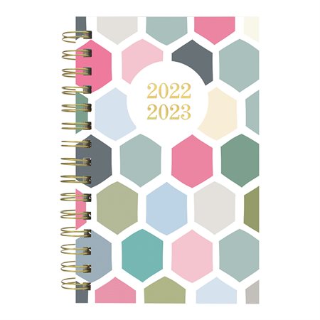 Academic Daily / Monthly 12-month planner (2022-2023) honeycomb