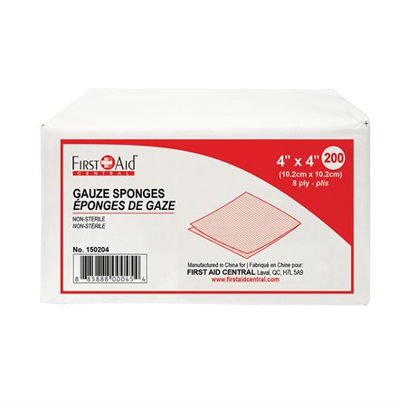 Non-Sterile Gauze Pads 4 x 4 in