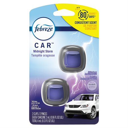 Febreze®Car Odor-Eliminating Air Freshener Vent Clips midnight storm