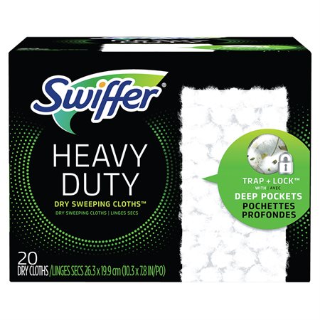 Recharges de linges secs Swiffer Heavy Duty paquet de 20