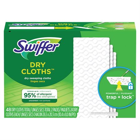 Swiffer Heavy Duty Dry Cloth Refills package of 48