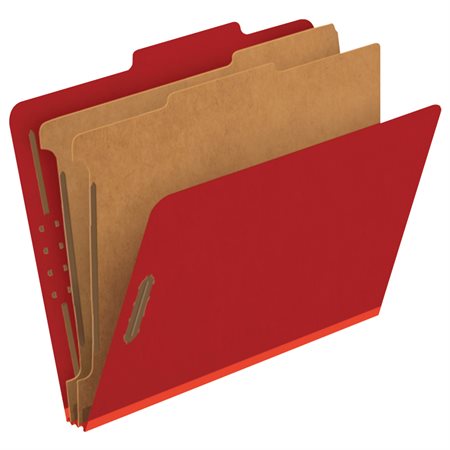 Classification Folders Letter bright red