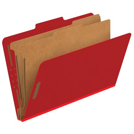 Classification Folders Legal bright red