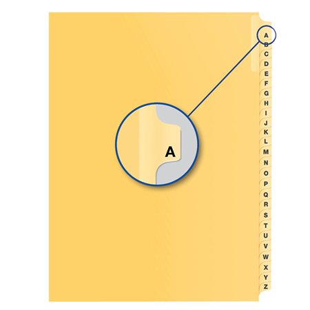 Alphabetical Litigation Index Dividers A