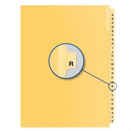 Alphabetical Litigation Index Dividers R