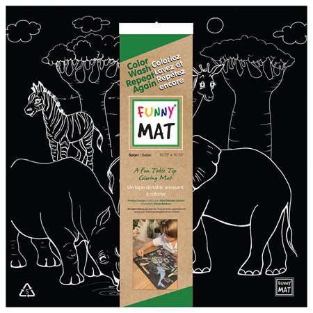 Funny Mat® Colouring Mat safari