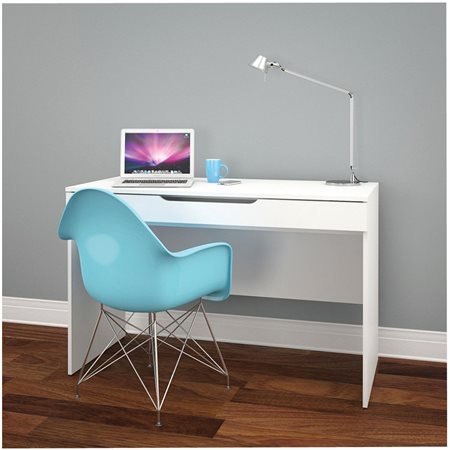 Bureau avec tiroir simple blanc