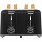 Toaster 4-slice - black
