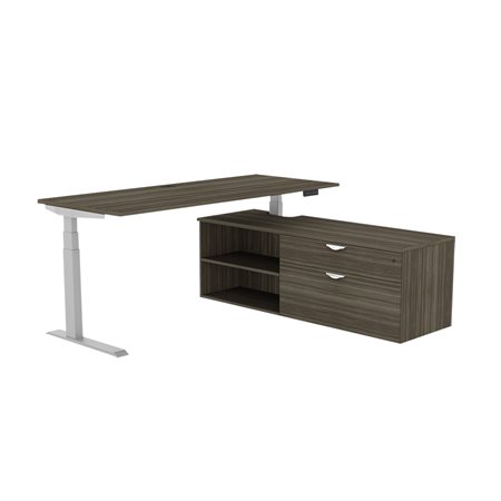 Calypso Height Adjustable Desk grey dusk