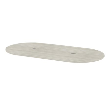 Table ovale extensible Surface de table blanc d'hiver