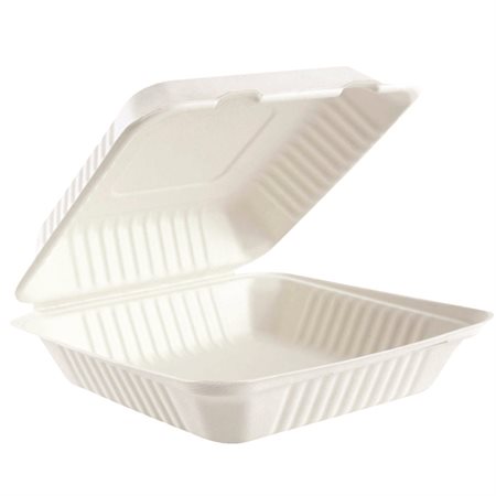 Compostable Food Containers 9” x 9” - 1 compartments