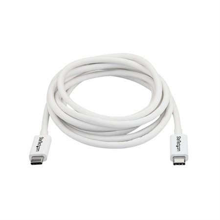 Thunderbolt 3 USB-C Cable 6.6 feet white