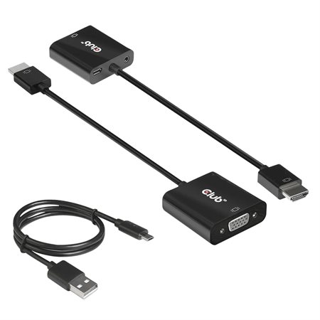 Adaptateur HDMI™ 1.4 vers VGA avec audio M / F