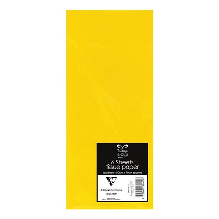 Tissue paper yellow