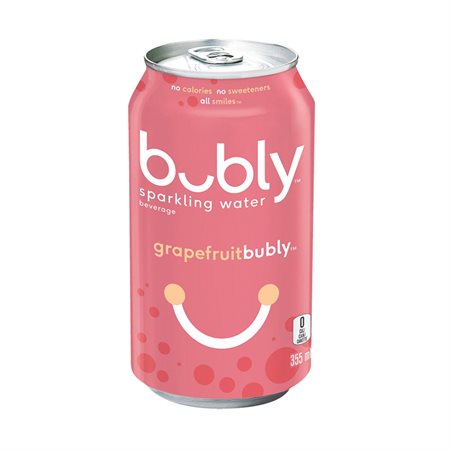 Boisson à base d’eau pétillante Bubbly pamplemousse