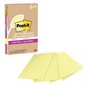 Feuillets recyclés Post-it® Super Sticky - Jaune canari 4 x 6 po. Ligné paquet de 4, bloc de 45 feuilles