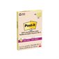 Feuillets recyclés Post-it® Super Sticky - Jaune canari 4 x 6 po. Ligné paquet de 4, bloc de 45 feuilles