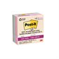 Feuillets recyclés Post-it® Super Sticky - La vie en pastel 3 x 3 po. Uni. paquet de 5, bloc de 70 feuilles
