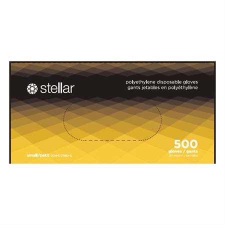 Stellar Polyethylene Disposable Gloves small