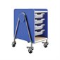Whiffle Storage Cart - 4 Shelves 16-1 / 2 x 19-3 / 4 x 27-1 / 4 in. H blue