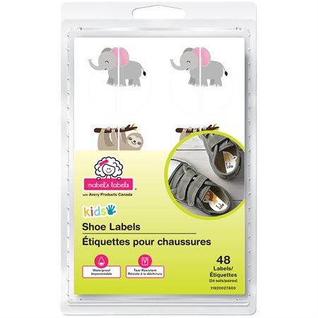 Étiquettes pour chaussures