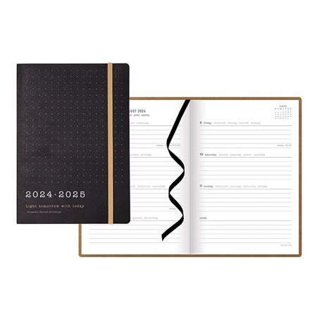 Weekly Academic Planner (2024-2025) black