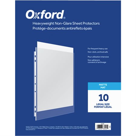 Heavyweight Non-Glare Sheet Protectors