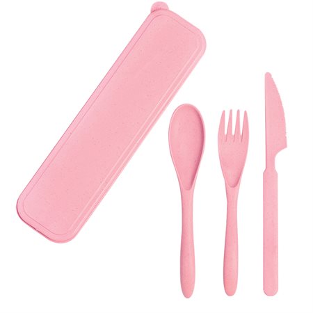 Execo Biodegradable Utensil Set pink