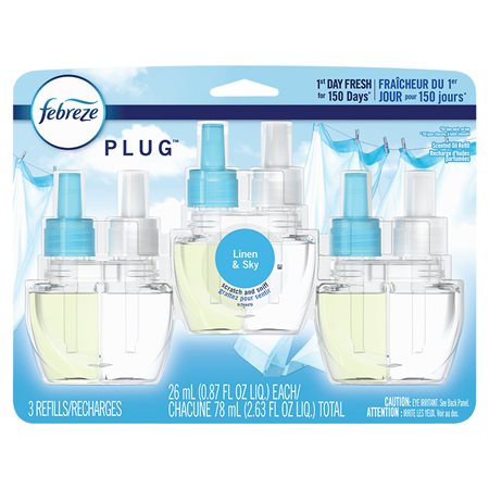 Febreze Scented Oil Refill 3 Refills linen and sky