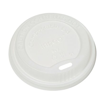 Couvercles pour gobelet compostables 8 oz