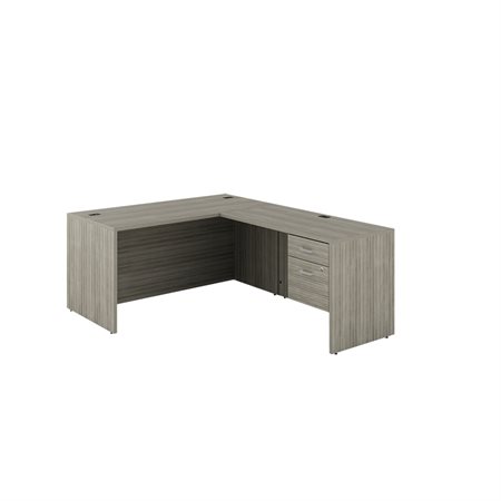 L Shaped Desk noce grigio