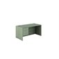 Single Pedestal Desk noce grigio