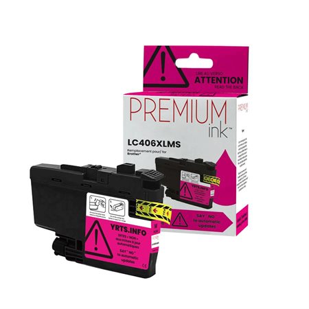 Cartouche jet d’encre compatible avec Brother LC406 magenta