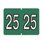 Étiquettes de classement annuel pour onglet latéral 2025 - vert