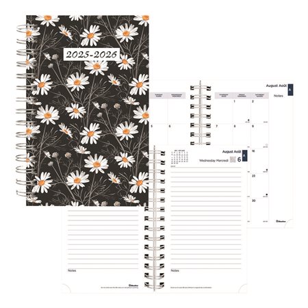 Blossom Daily Academic Planner (2025-20256 black