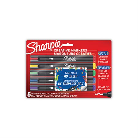 Sharpie Creative Markers Bullet Tip Package of 5