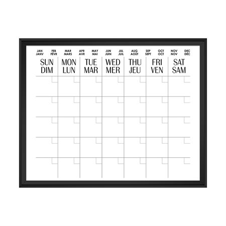 Magnetic Dry-Erase Calendar Board