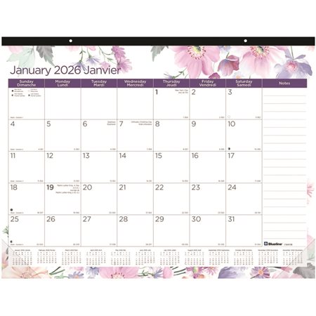 Passion Monthly Desk Pad Calendar (2026) 22 x 17 in.