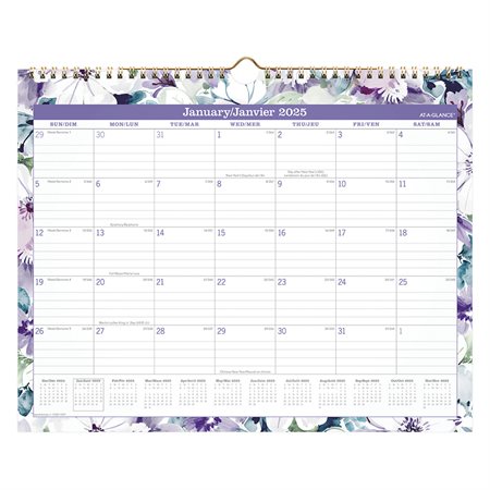 Monthly Wall Calendar 2025