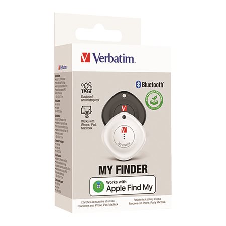 My Finder Bluetooth Tracker Package of 2 black and white